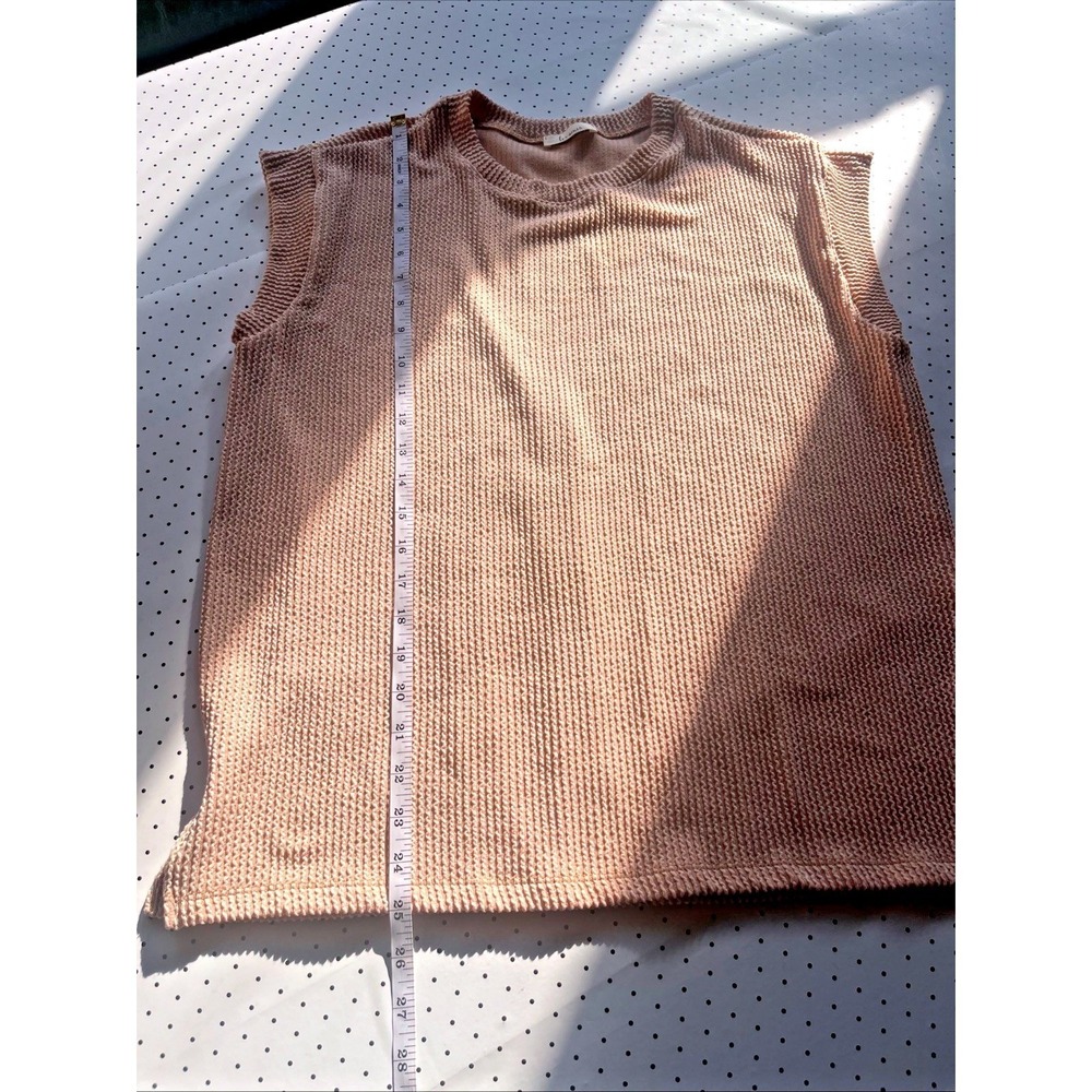 Les Amis Ballet Pink Sleeveless Knit Sweater Tank Top Womens Small‎ Coastal